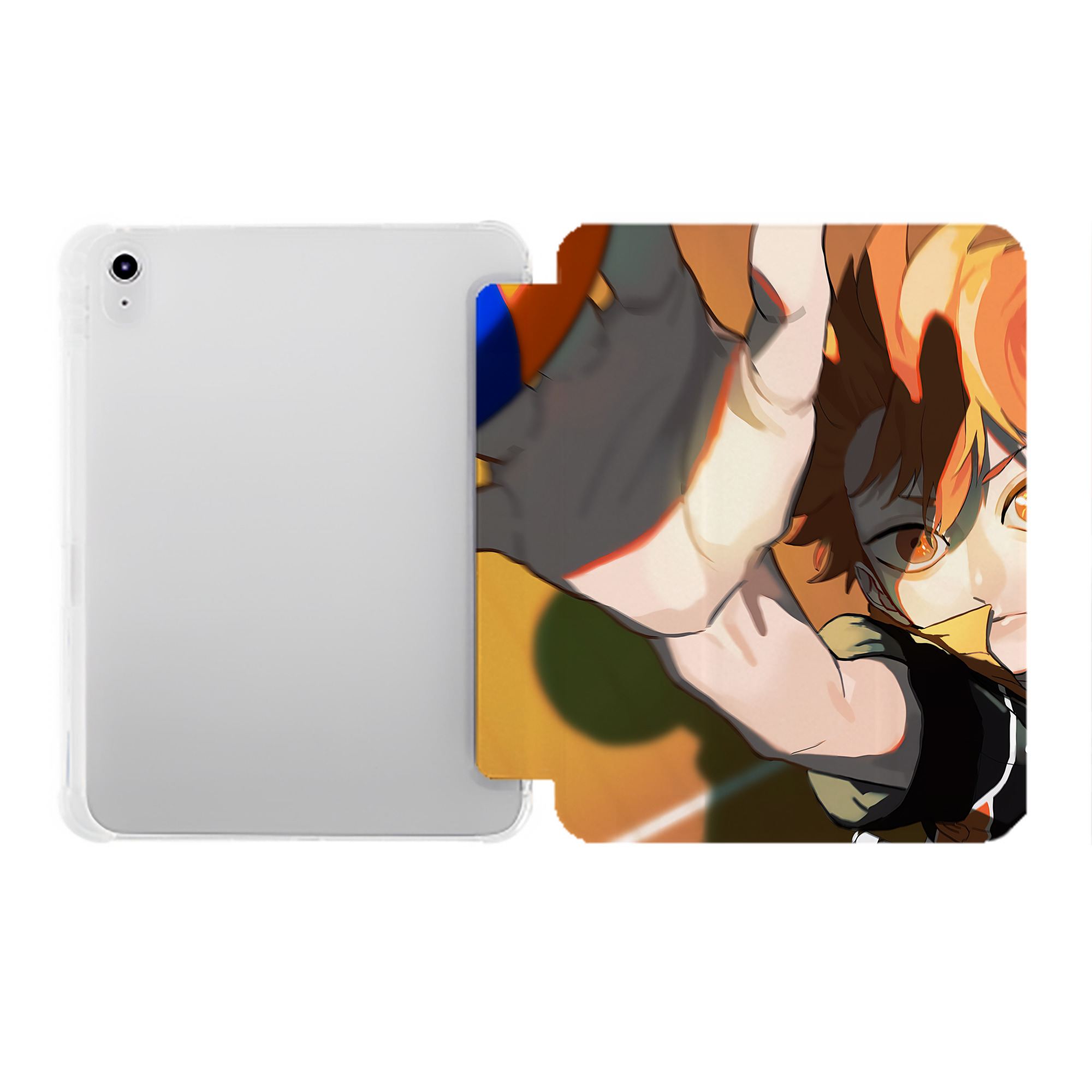 （画像用） ハイキュー!! Haikyu!! IPad ケース ペン収納付き 三つ折りスタンド PUレザー×シリコン 対応機種9.5/10.5/10.9インチ